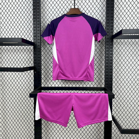 Real Madrid 2025/26 Purple Goalkeeper Kids Kit