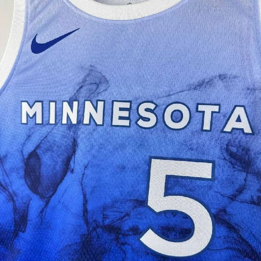 Camisa azul masculina Anthony Edwards 2024 – Edição City