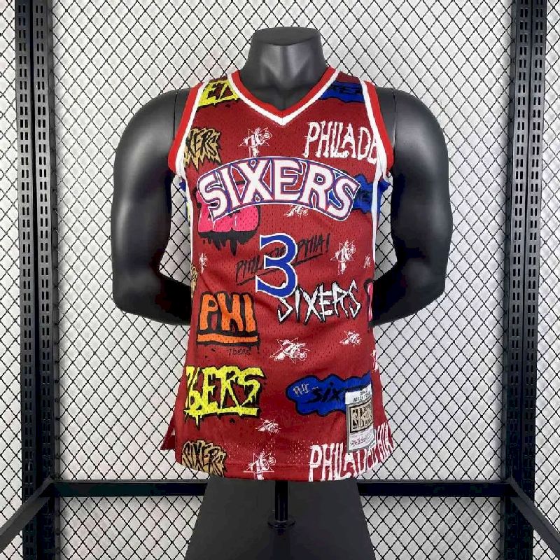 Camisa masculina M&N 1996/97 Allen Iverson retrô