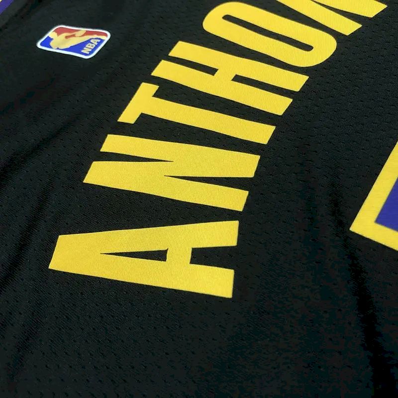 Carmelo Anthony Men’s Black Swingman Team Jersey – Earned Edition
