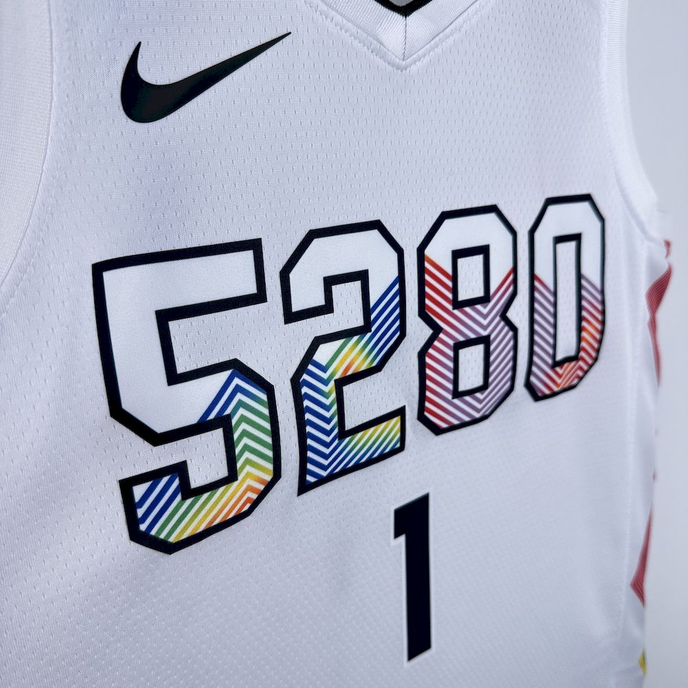 Denver Nuggets 2024/25 City Edition Cor Branca PORTER JR.#1