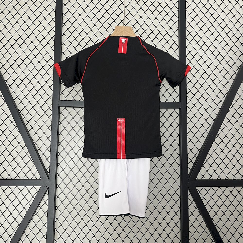 Manchester United 2007/08 Third Kids Retro Jersey And Shorts