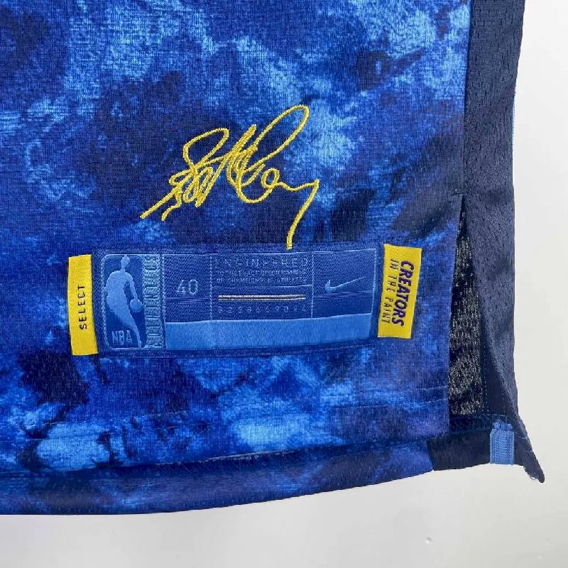 Camisa azul masculina Stephen Curry 2024