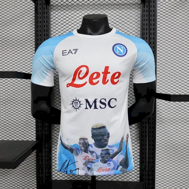 Napoli 2023/24 Champion Edition Jersey Player Version White