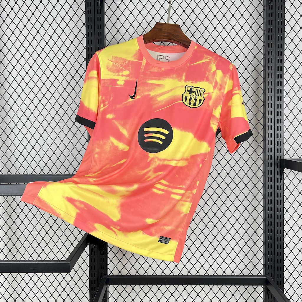 Camisa laranja pré-jogo do Barcelona 2025/26