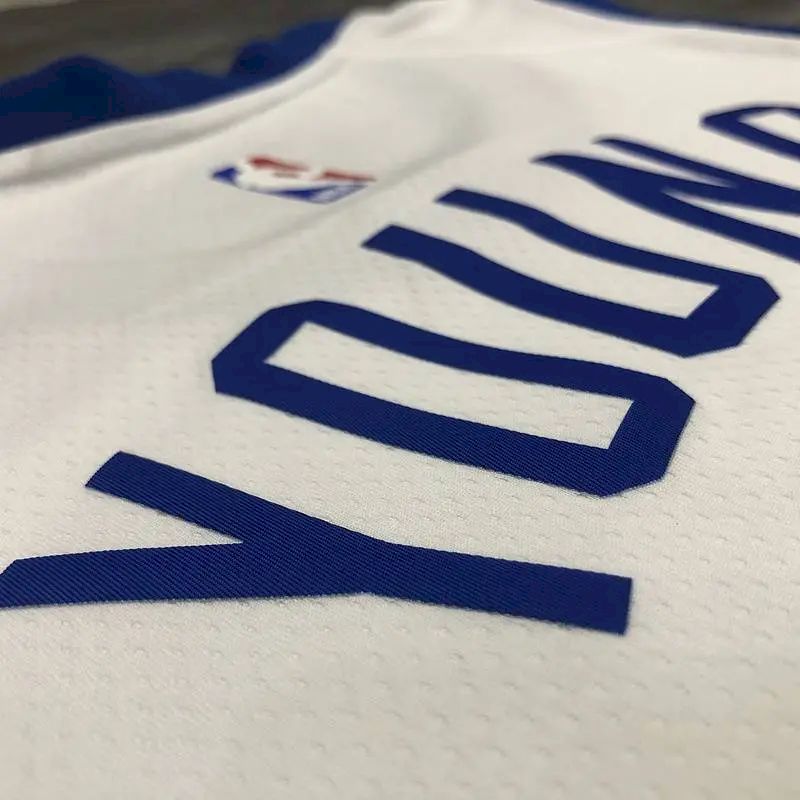 Camisa masculina Nick Young branca versão jogador – edição clássica