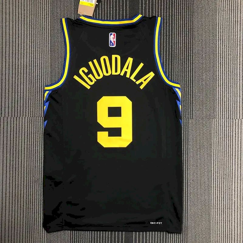 Men’s Andre Iguodala Black Team Jersey – 75th Anniversary City Edition