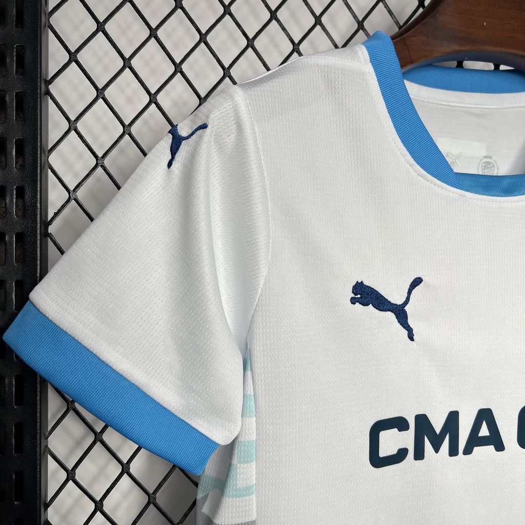 Olympique de Marseille 2024/25 Home Kids Kit