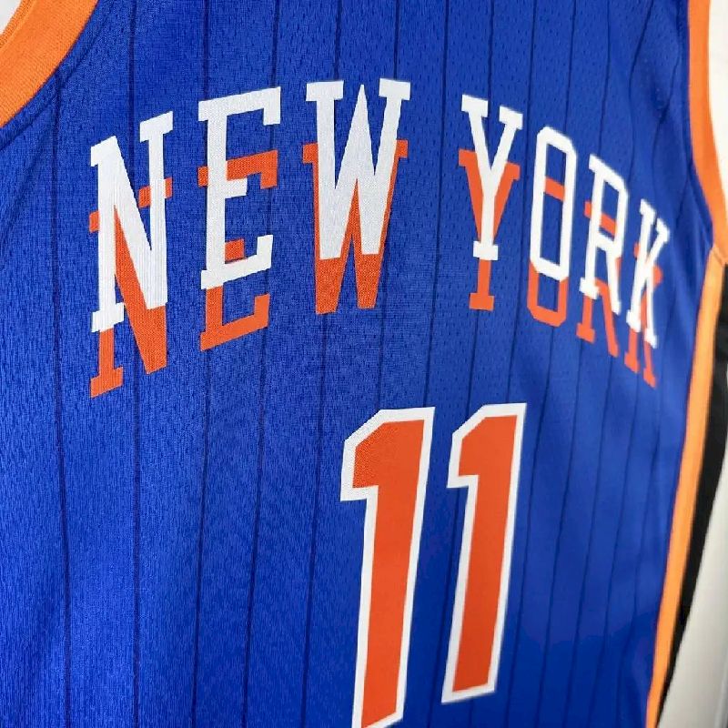 Camisa azul masculina Jalen Brunson 2024 – Edição City