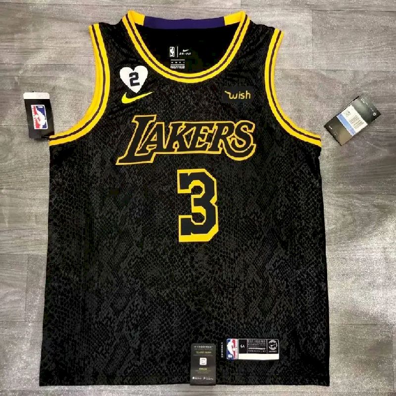 Camisa Anthony Davis Black Mamba versão masculina de jogador