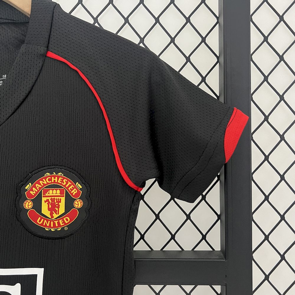 Manchester United 2007/08 Third Kids Retro Jersey And Shorts