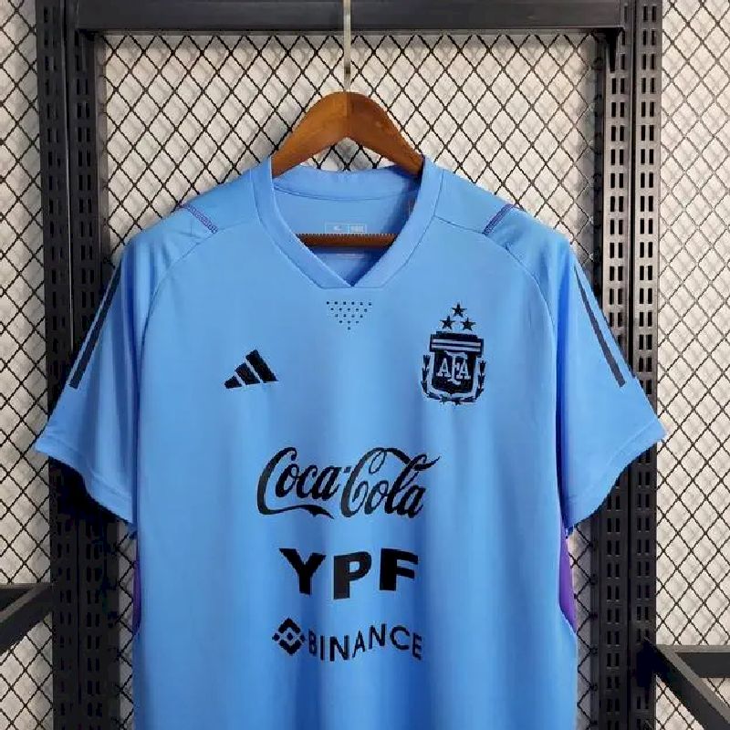 Camisa de treino pré-jogo da Argentina 2023/24