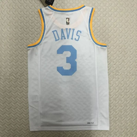 Camisa masculina Anthony Davis branca retrô
