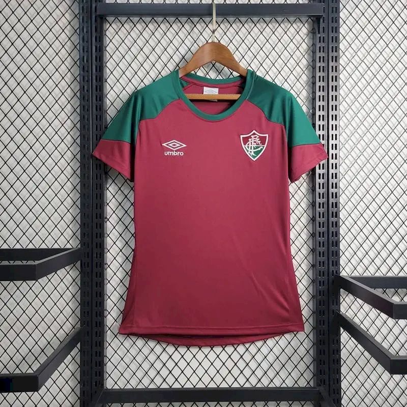 Camisa Feminina Treino Pré-Jogo do Fluminense 2023/24