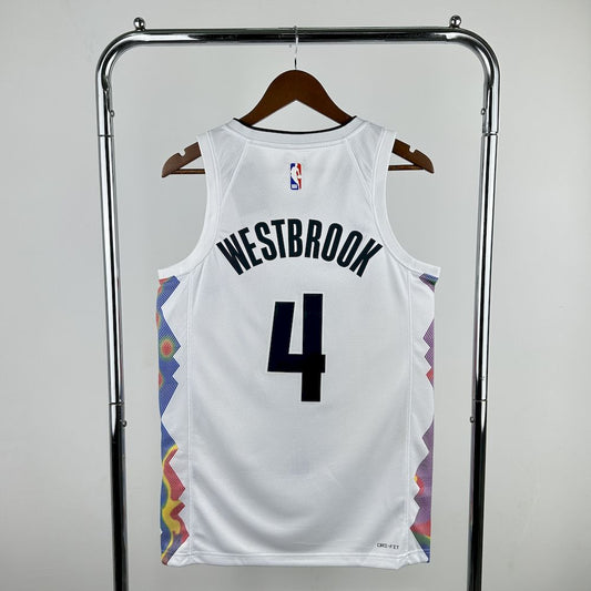 Denver Nuggets 2024/25 City Edition Cor Branca WESTBROOK#4
