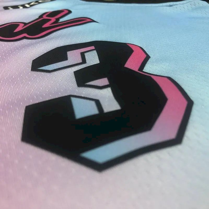 Men’s Dwyane Wade 2020-21 Pink Swingman Player Version Jersey – City Edition