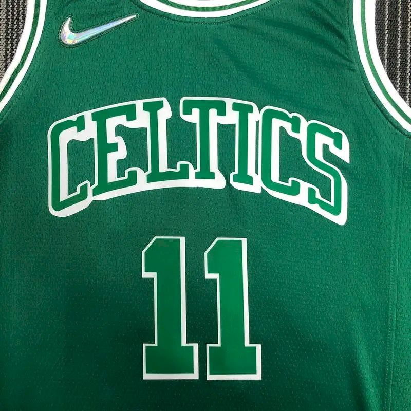 Camisa masculina Kyrie Irving Green Team – Edição City de 75º aniversário