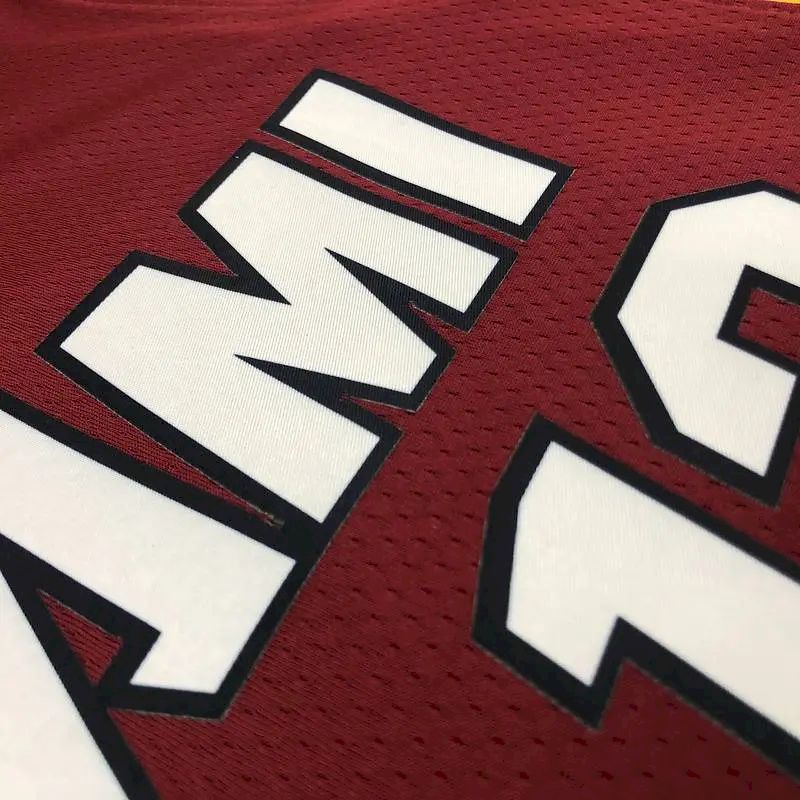 Camisa masculina Bam Adebayo vermelha 2020-21 Swingman versão jogador – Edição Statement