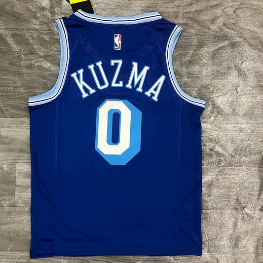 Camisa Masculina Kyle Kuzma Royal Retro Classics 2020-21 Swingman Player Version – Edição Clássica