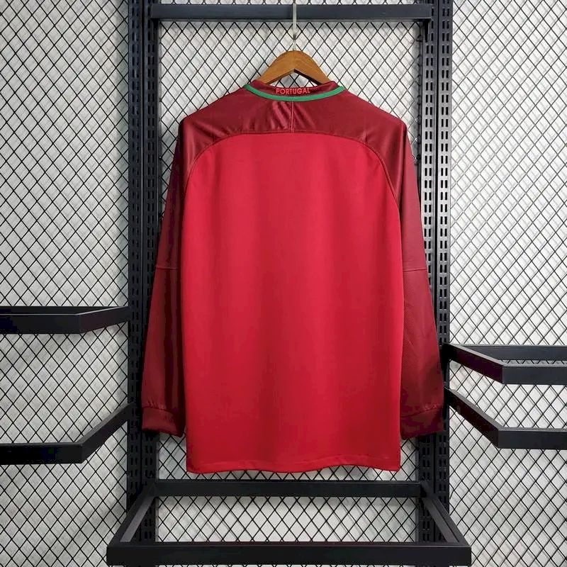 Portugal 2016/17 Home Long Sleeves Retro Jersey