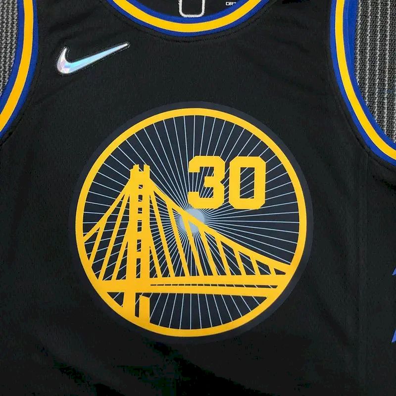 Camisa preta masculina Stephen Curry Team – Edição City do 75º aniversário