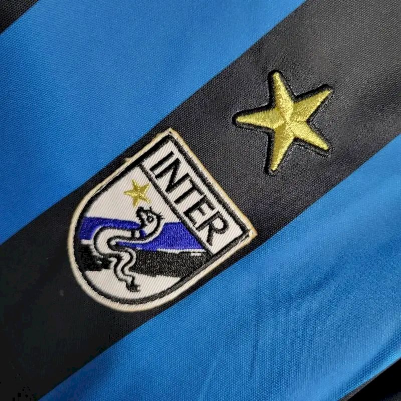 Camisa retrô de mangas compridas Inter de Milão 1998 Home