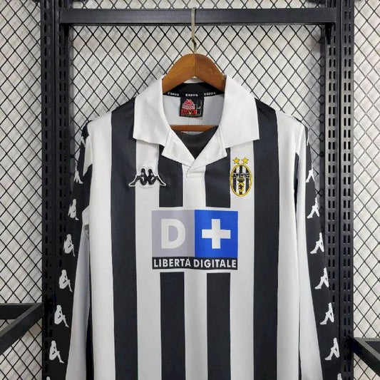 Camisa retrô Juventus 1999/2000 Home mangas compridas