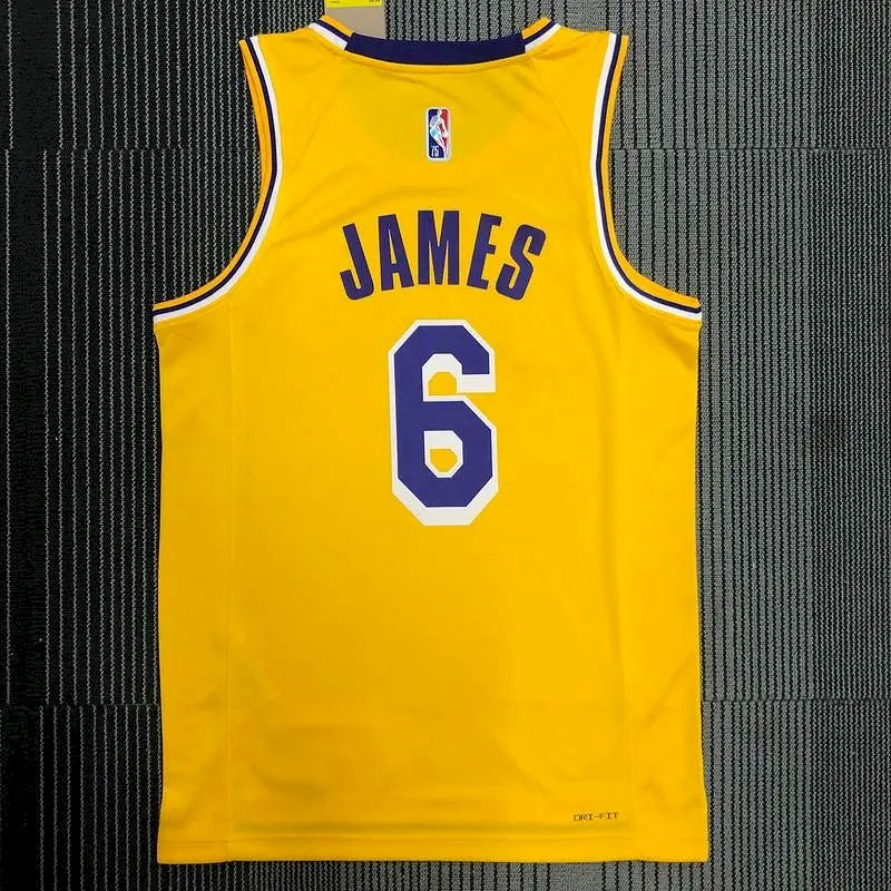 Camisa amarela masculina do LeBron James – Edição de 75º aniversário