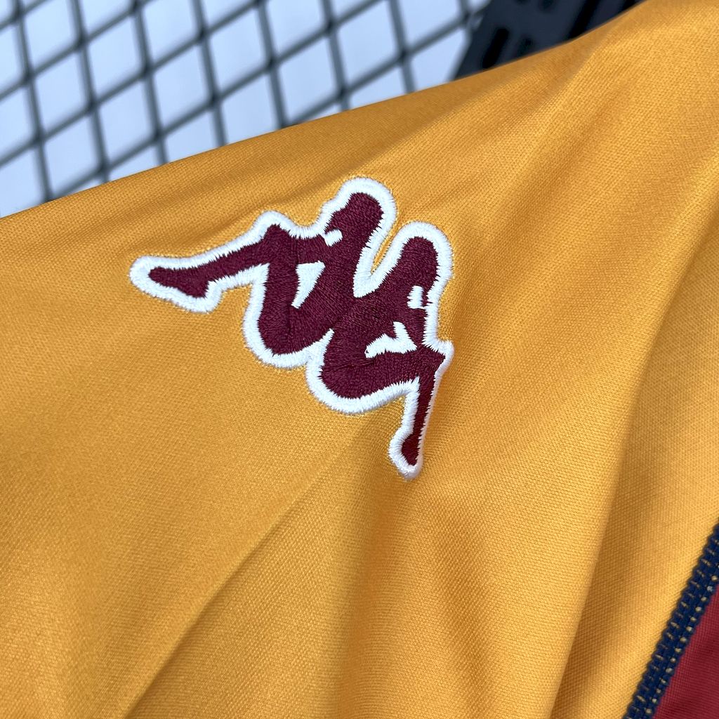 Camisa retrô de manga comprida AS Roma 2001/02 Home