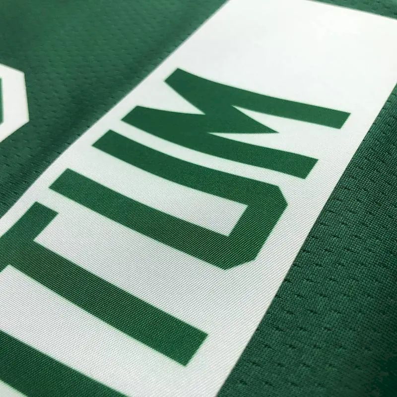 Camisa masculina Jayson Tatum Green Team – Edição City de 75º aniversário