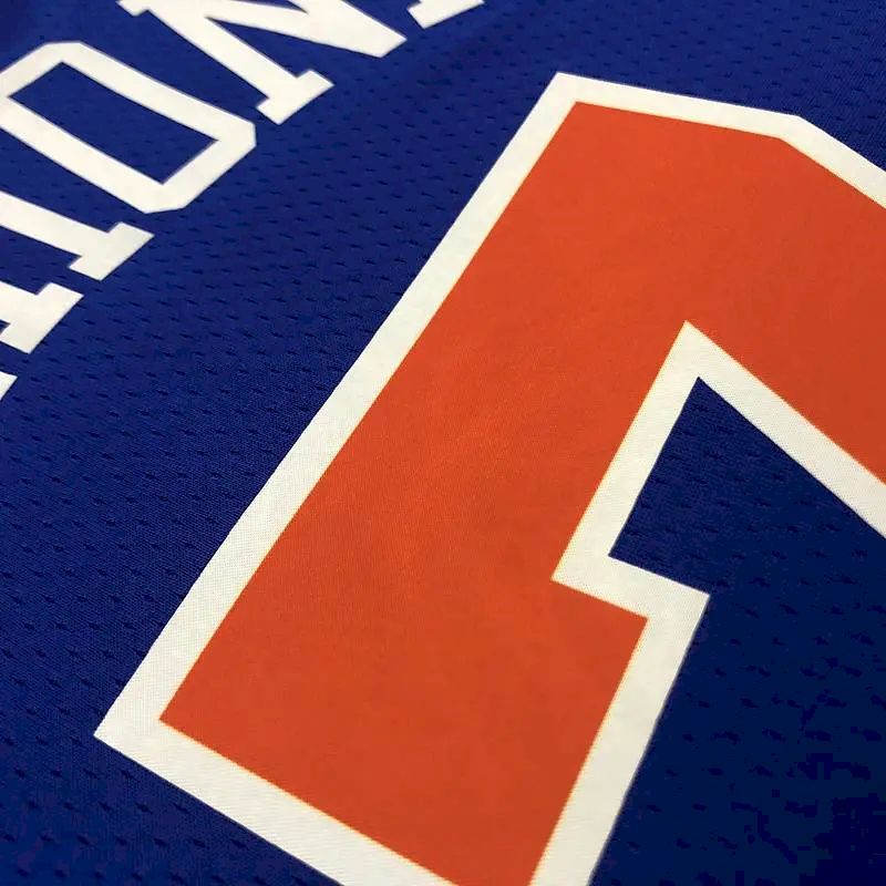 Camisa Carmelo Anthony Azul Masculina 2020-21 Swingman Versão Jogador – Edição Ícone