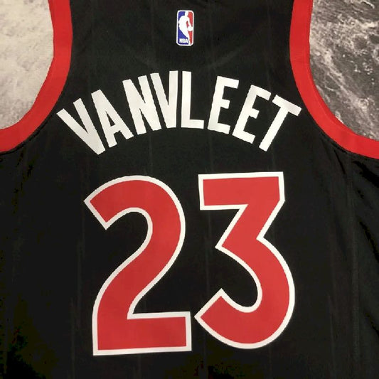 Camisa preta masculina Fred VanVleet Team – Edição Statement