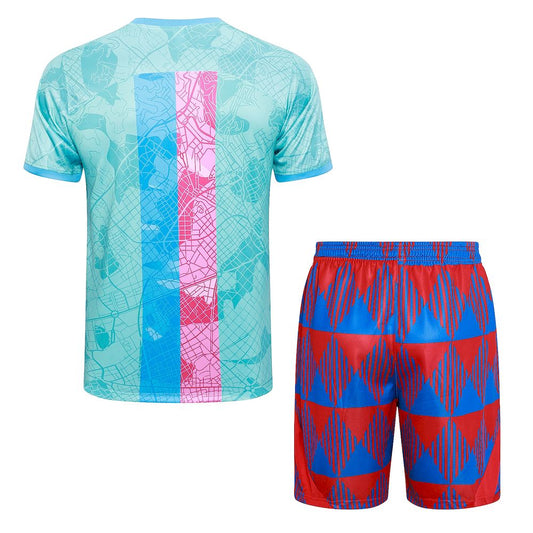 Camisa de treino adulto Barcelona 2023/24 + short 815