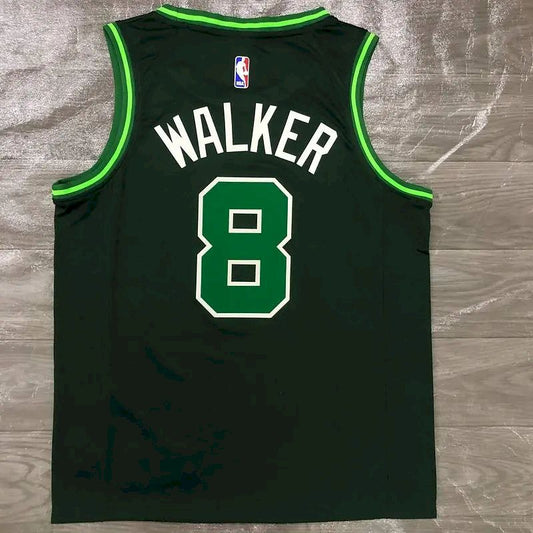 Camisa Masculina Kemba Walker Verde 2020-21 Swingman Versão Jogador – Edição Ganha