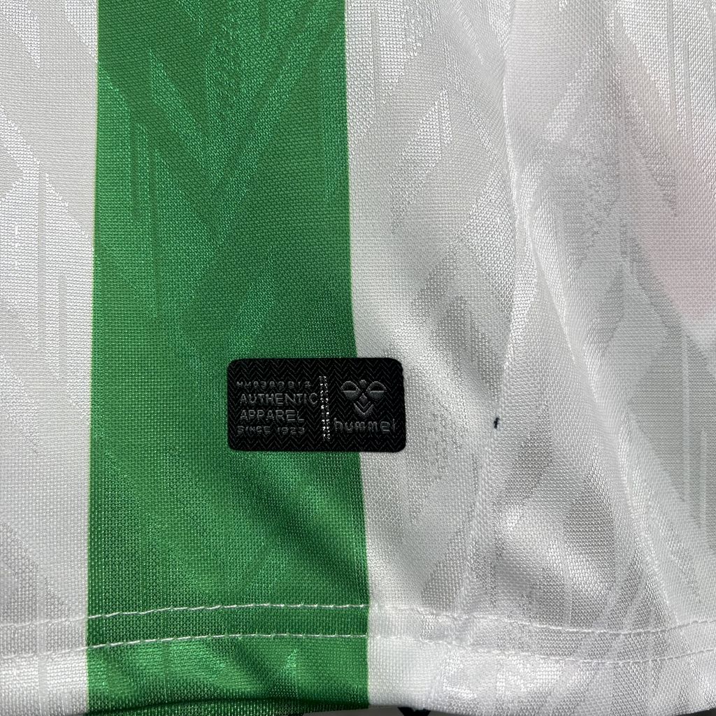 Real Betis 2024/25 With Sponsors And Patch Home Jersey