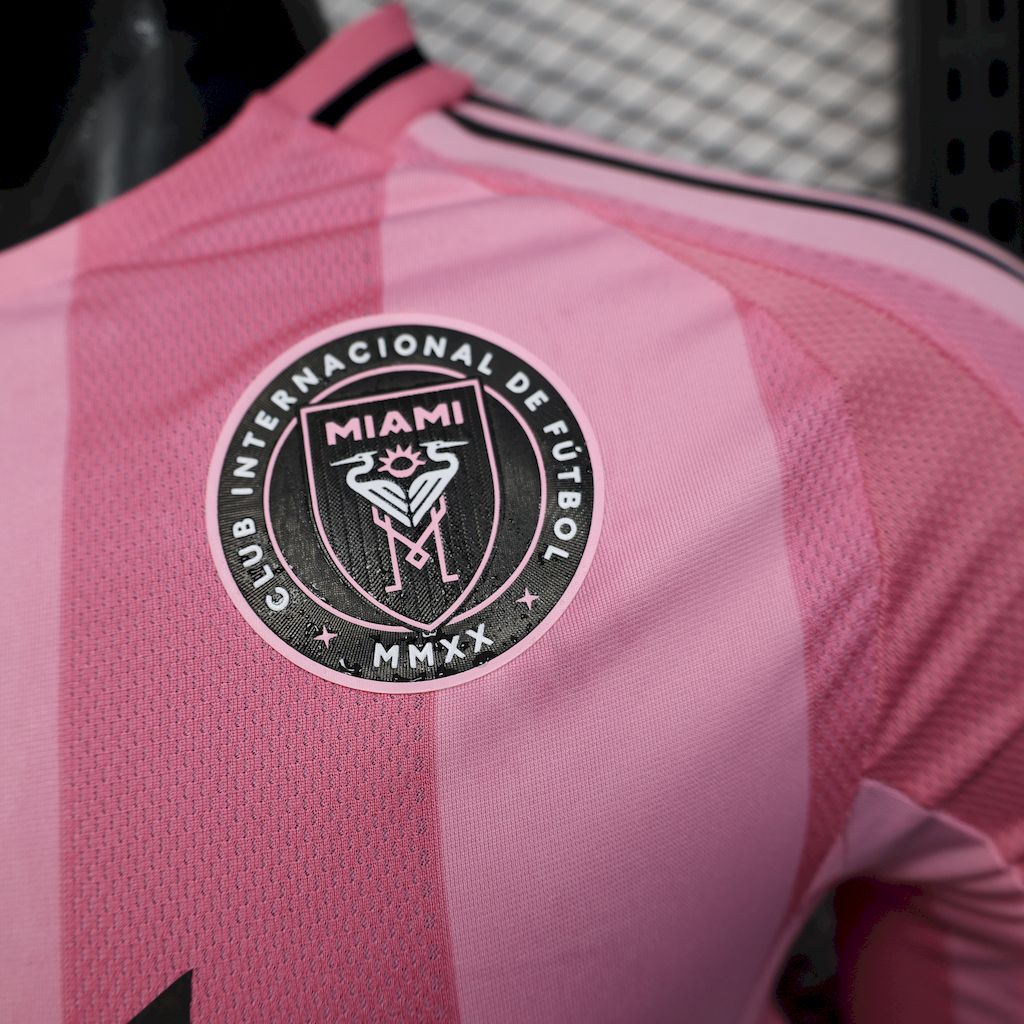 Inter Miami 2025/26 Home Long Sleeves Jersey Player Version