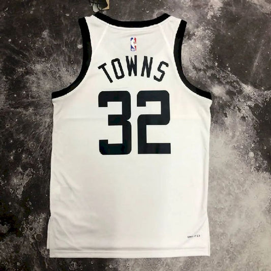 Camisa Karl-Anthony Towns Branca Masculina - Edição City