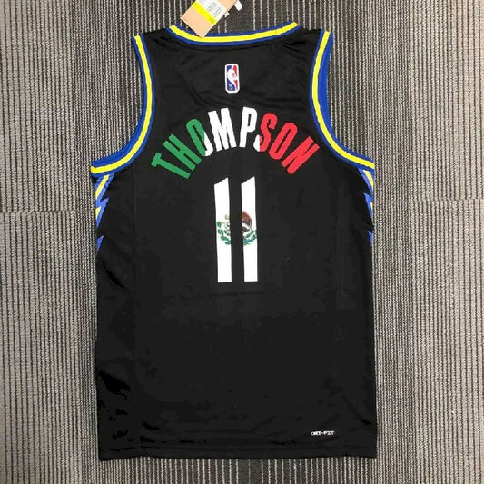 Camisa preta masculina Klay Thompson Team – Edição City