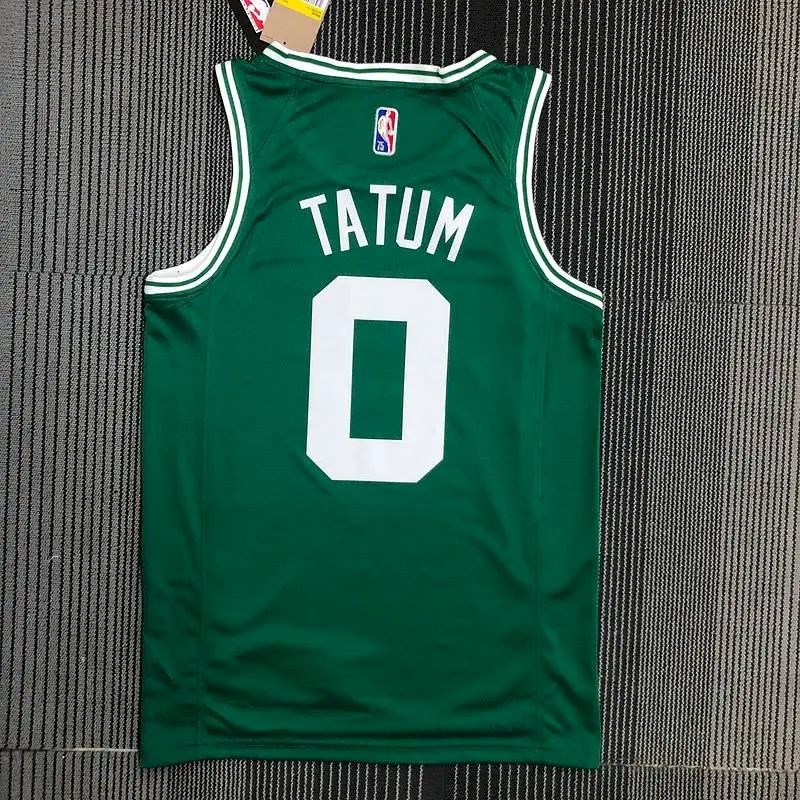Camisa masculina Jayson Tatum Green Team – Edição de 75º aniversário