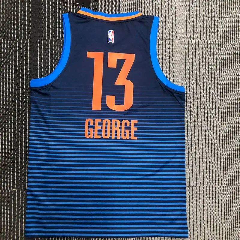 Camisa Paul George Swingman Masculina Azul Marinho – Edição Statement