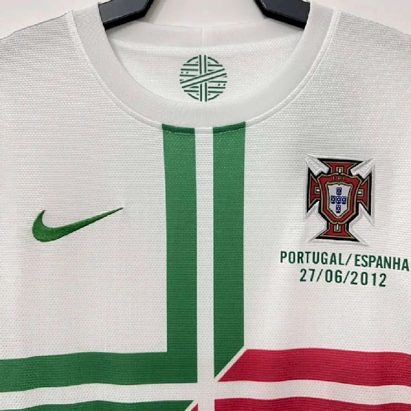 Camisa Portugal Eurocopa 2012, mangas compridas, retrô