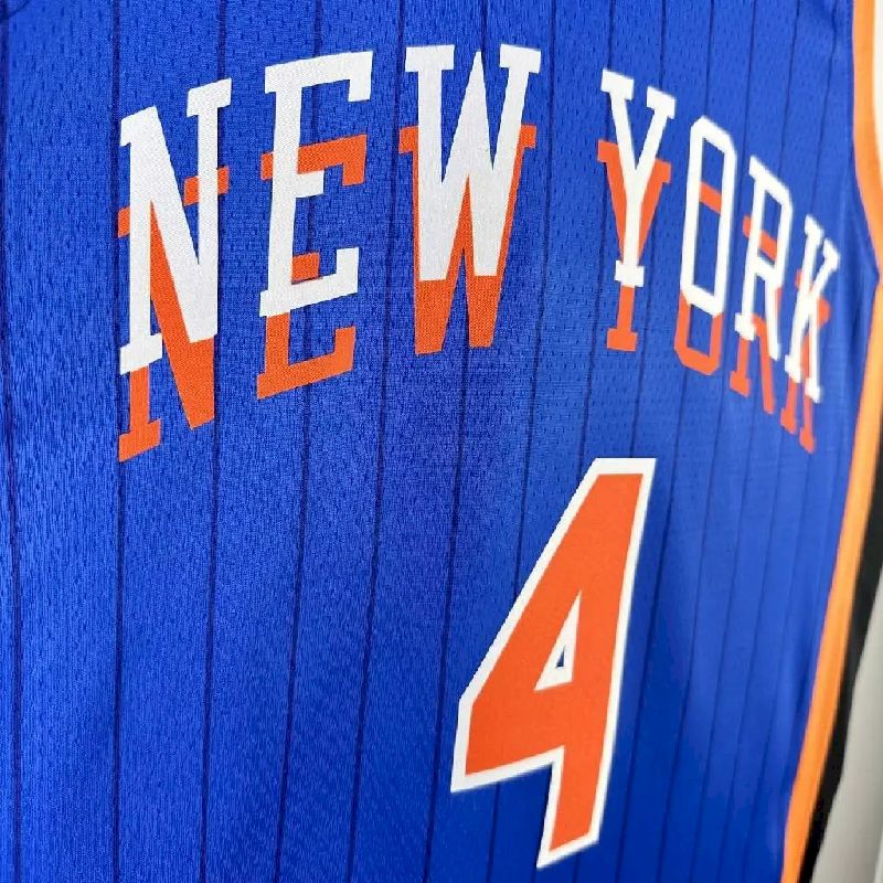 Camisa azul Derrick Rose masculina 2024 – Edição City