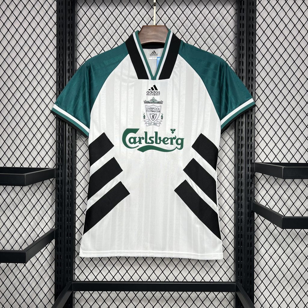 Camisa retrô reserva do Liverpool 1993/95