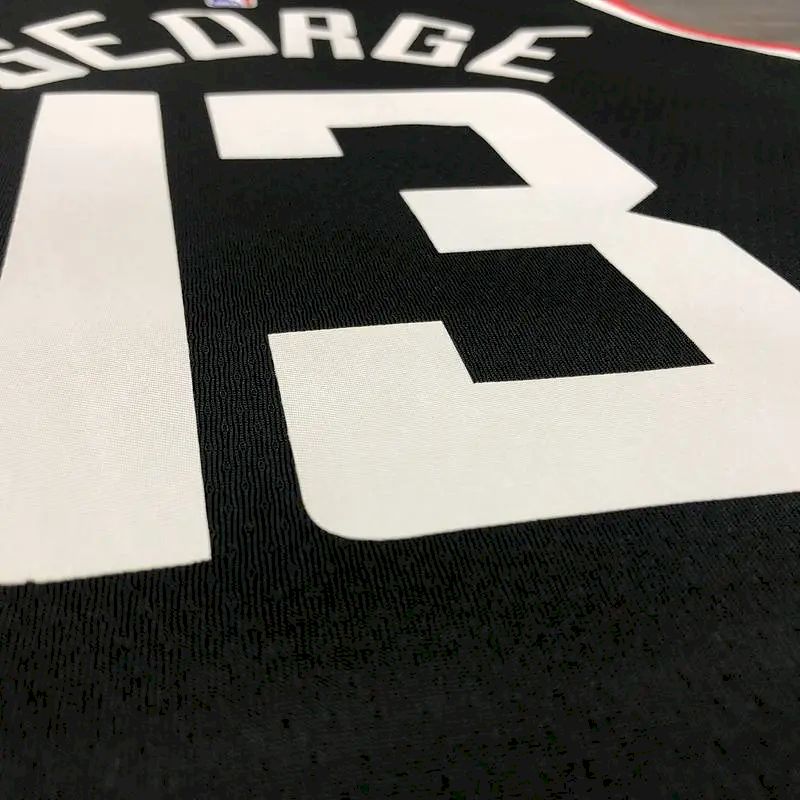 Men’s Paul George 2020-21 Black Swingman Player Version Jersey – City Edition