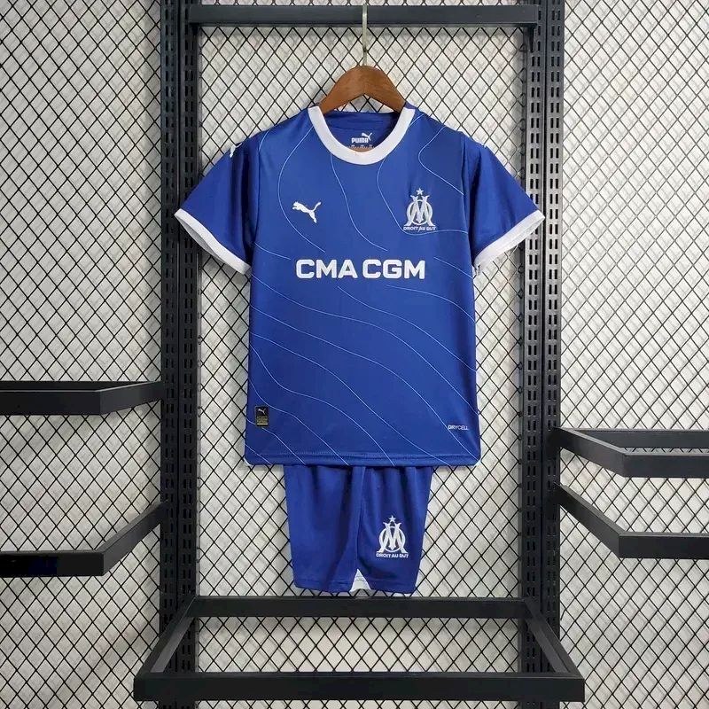 Olympique de Marseille 2023/24 Away Kids Kit
