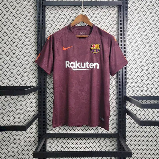 Terceira camisa retrô do Barcelona 2017/18