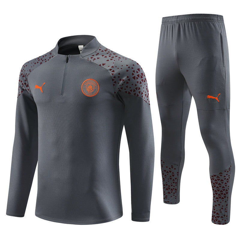 Suéter e calça Manchester City 2023/24 com zíper e meio zíper 14001