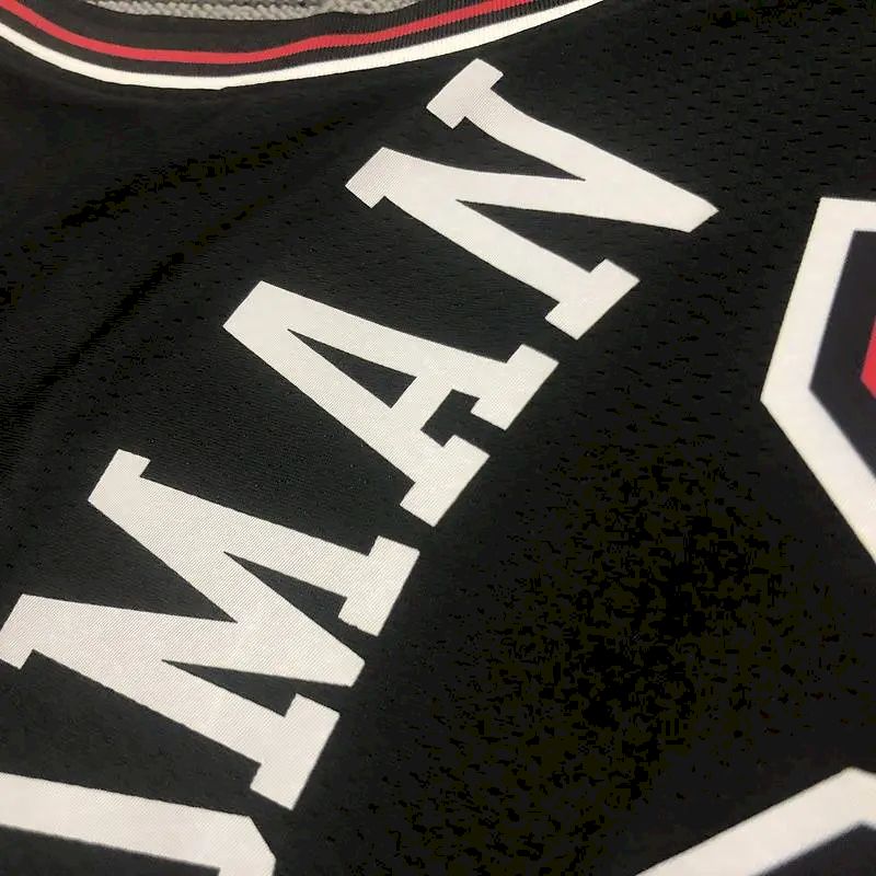 Camisa preta masculina Swingman Dennis Rodman – Edição Statement