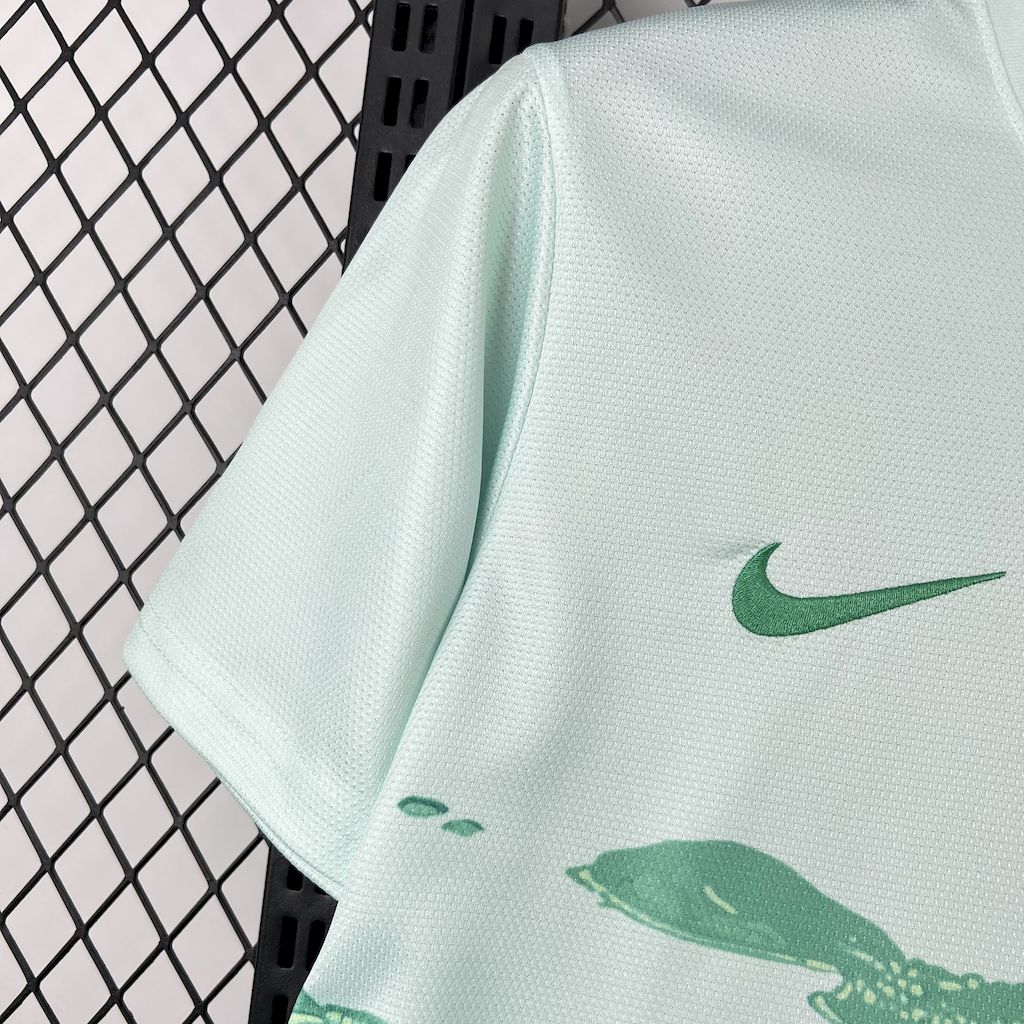 Brazil 2025/26 Green And White Jersey