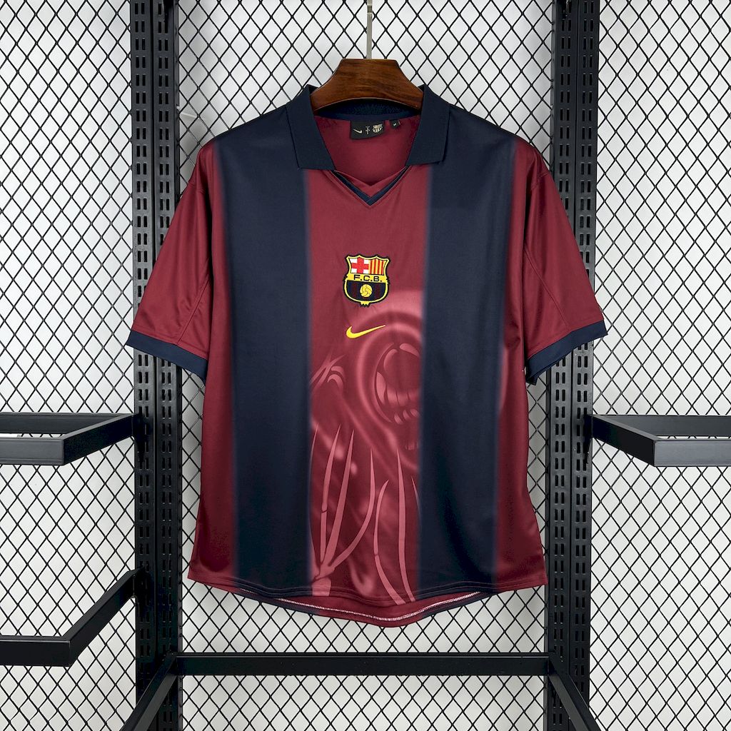 Barcelona 2000/01 Home Retro Skeleton Jersey